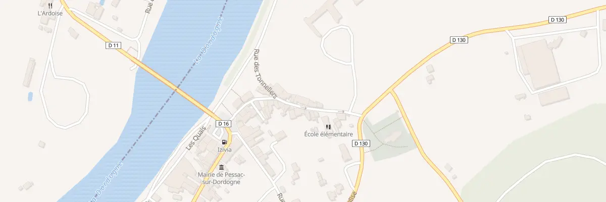 Plan du 13 Rue des Écoles à Pessac-sur-Dordogne