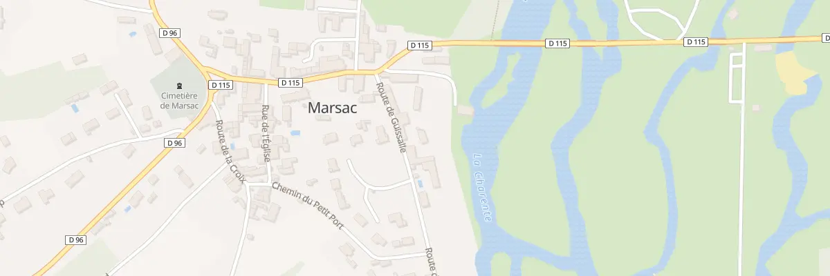Plan du 105 Rte de Guissalle à Marsac