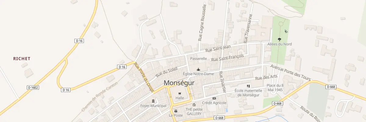 Plan du 10 Rue de l’Eglise à Monségur