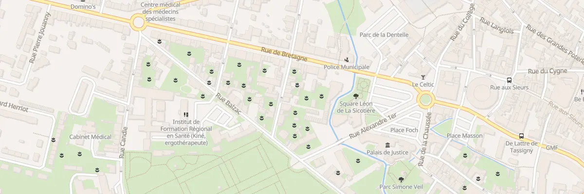 Plan du 20 Rue M de Navarre à Alençon