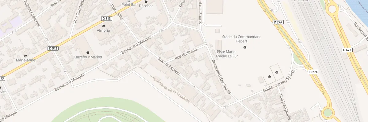Plan du 21 Rue du Stade à Deauville
