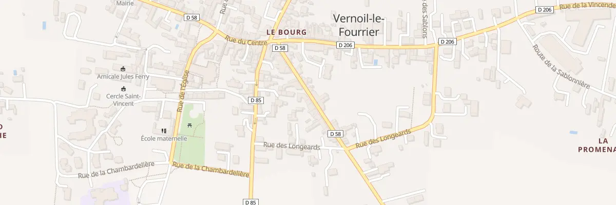 Plan du 10 Rue de la Roche à Vernoil-le-Fourrier
