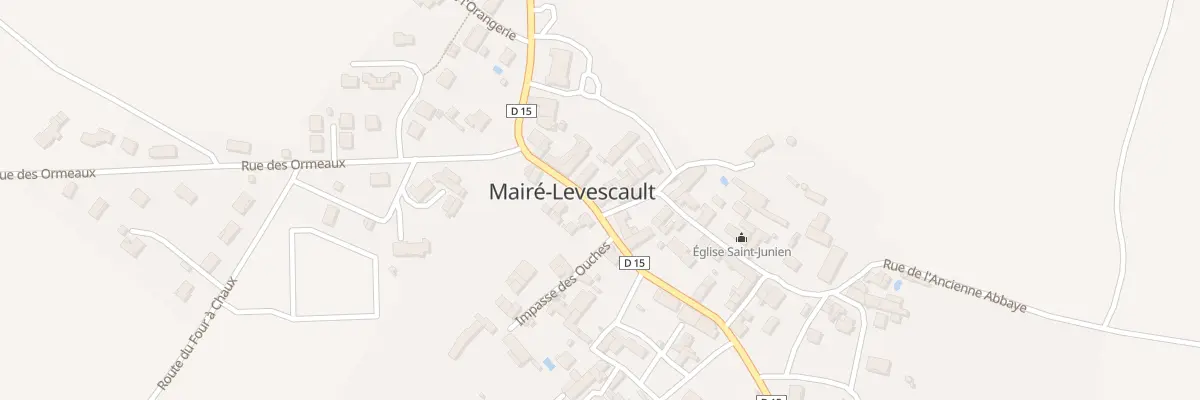 Plan du 1 Rue de l’Ancienne Abbaye à Mairé-Levescault