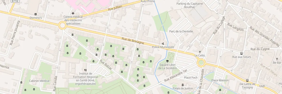 Plan du 13 Rue de Bretagne à Alençon