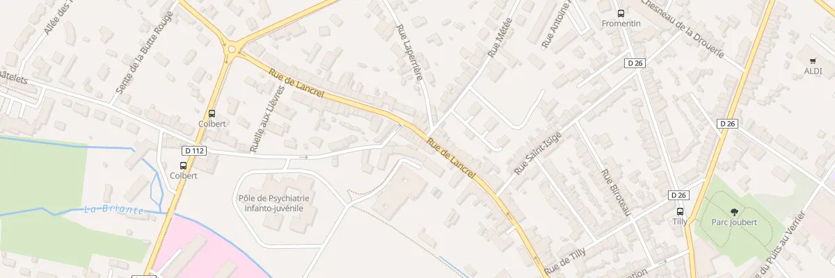 Plan du 105 Rue de Lancrel à Alençon