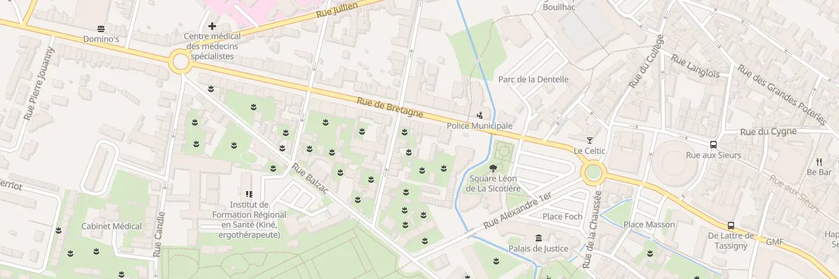 Plan du 9 Rue de Bretagne à Alençon