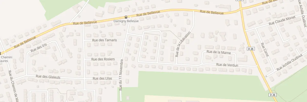 Plan du 6 Rue du Huit Mai à Damigny