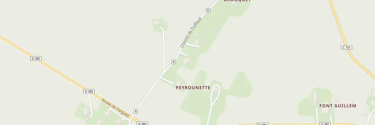 Plan de Peyrounette à Pompogne
