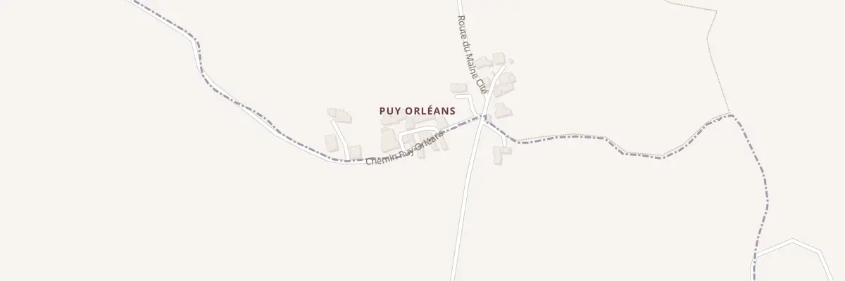 Plan du 1 Vge de Puy Orleans à Pérignac