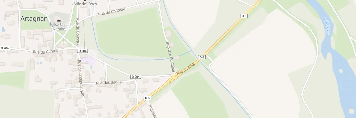 Plan du 4 Imp du Canal à Artagnan