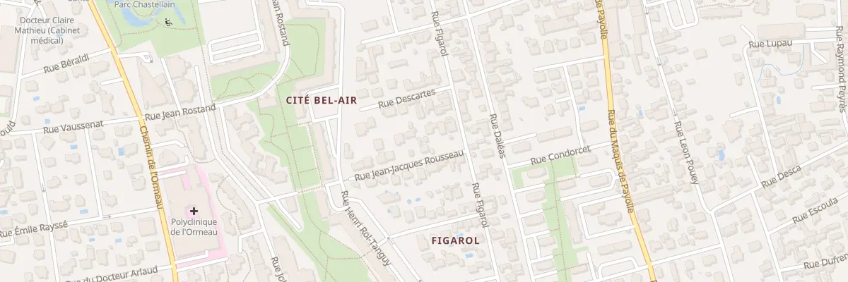 Plan du 6 Rue Jean-jacques Rousseau à Tarbes