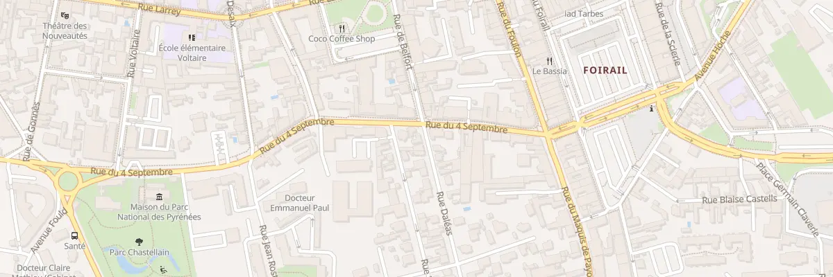 Plan du 2 Rue Daléas à Tarbes