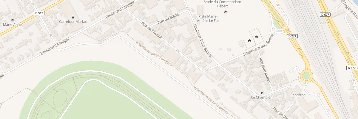 Plan du 64 Rue de l’Avenir à Deauville