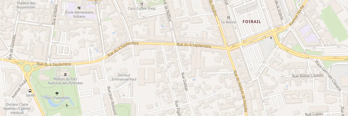 Plan du 4B Rue Daléas à Tarbes