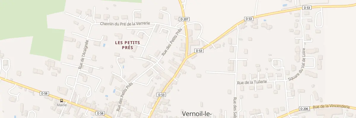 Plan du 20 Rue des Petits Prés à Vernoil-le-Fourrier