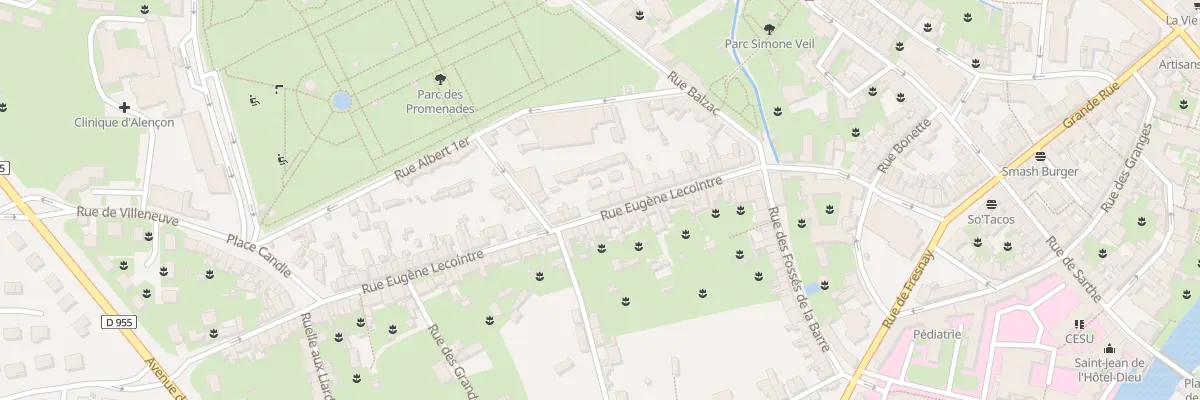 Plan du 38 Rue Eugène Lecointre à Alençon
