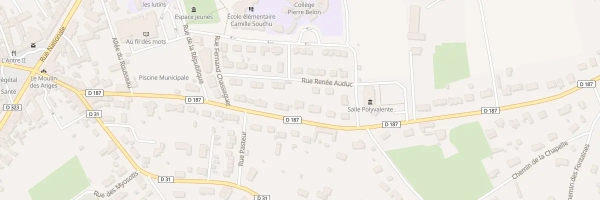 Plan du 57 Rue du Mal Leclerc à Cérans-Foulletourte