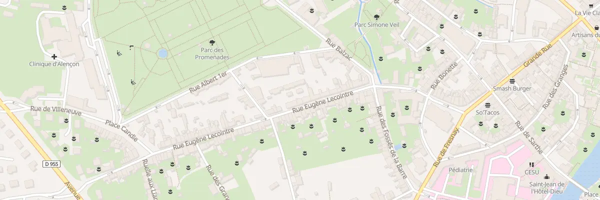 Plan du 36 Rue Eugène Lecointre à Alençon