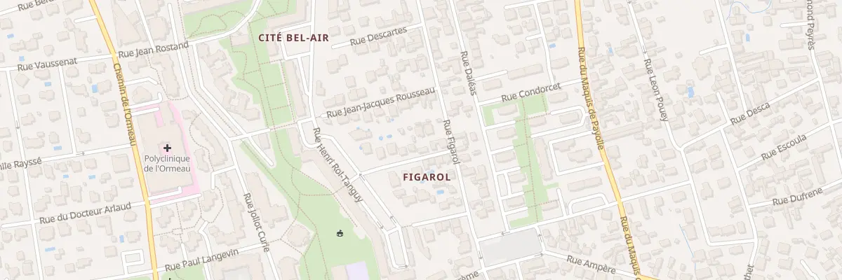Plan du 4 Rue Edgar Quinet à Tarbes