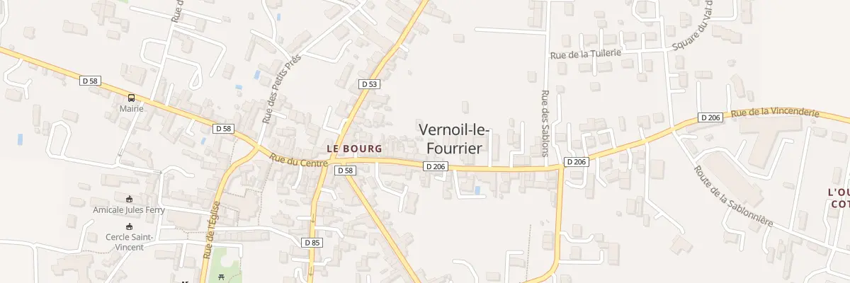 Plan du 17 Rue de la Vincenderie à Vernoil-le-Fourrier