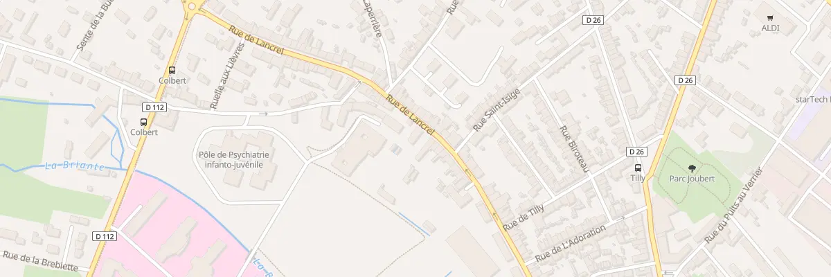 Plan du 89 Rue de Lancrel à Alençon