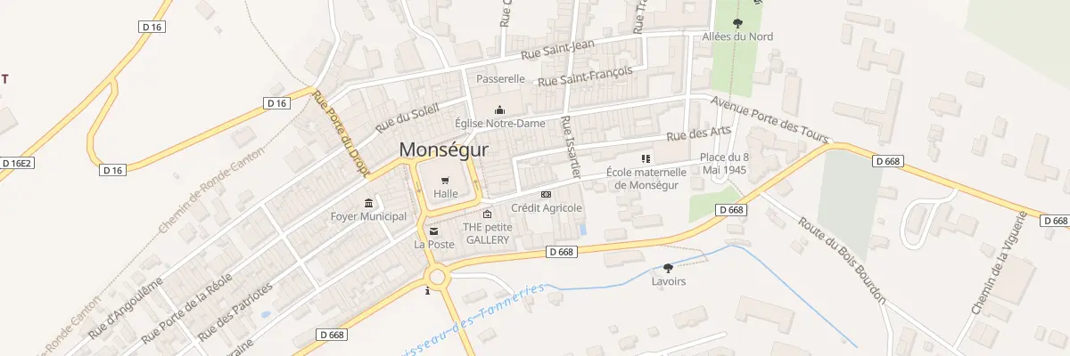 Plan du 10 Rue Robert Descorne à Monségur
