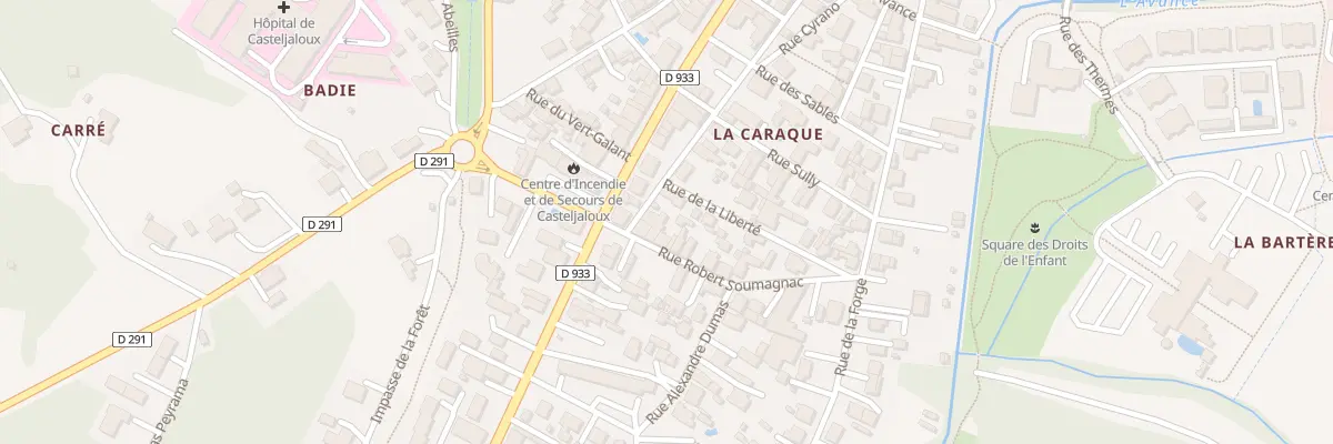 Plan du 4 Rue Robert Soumagnac à Casteljaloux