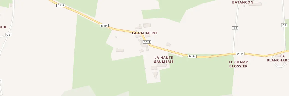 Plan du 5036 La Gaumerie au Tronchet