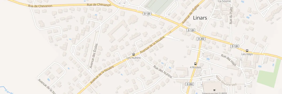 Plan du 14 Av de la Nouère à Linars