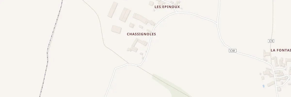 Plan du 2 Chassignoles à Rom