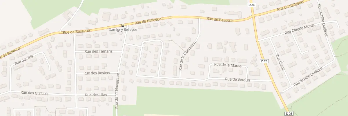 Plan du 10 Rue de la Libération à Damigny