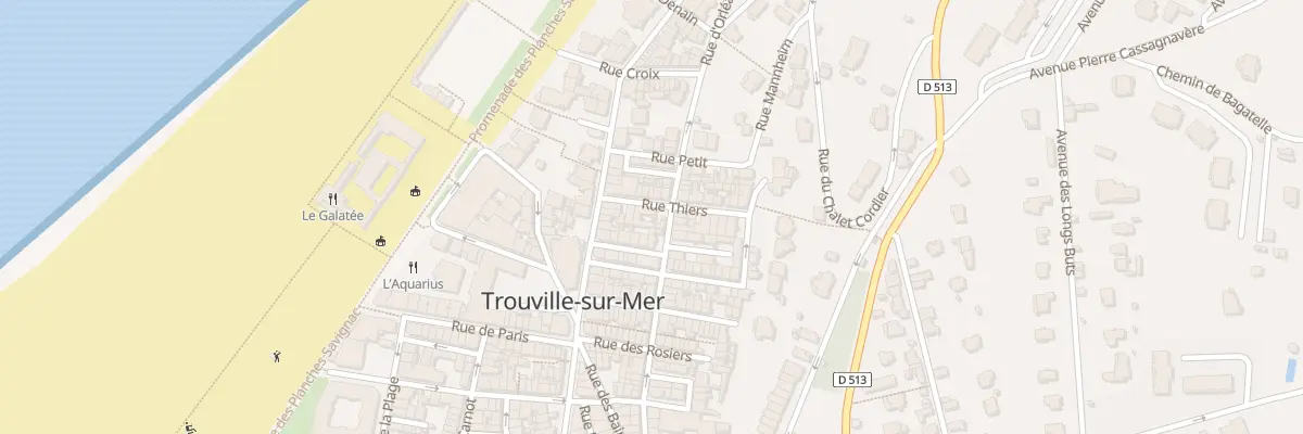 Plan du 10 Rue Thiers à Trouville-sur-Mer