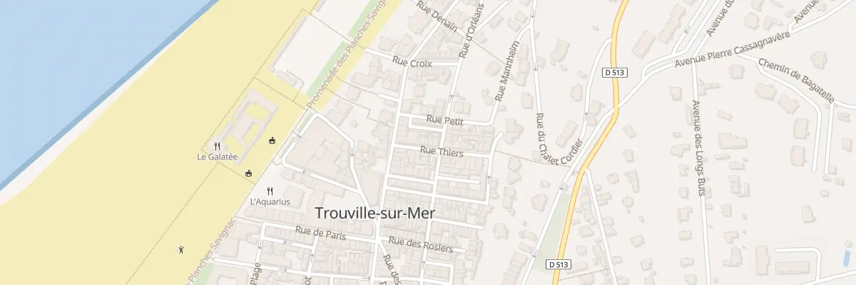Plan du 11 Rue Thiers à Trouville-sur-Mer