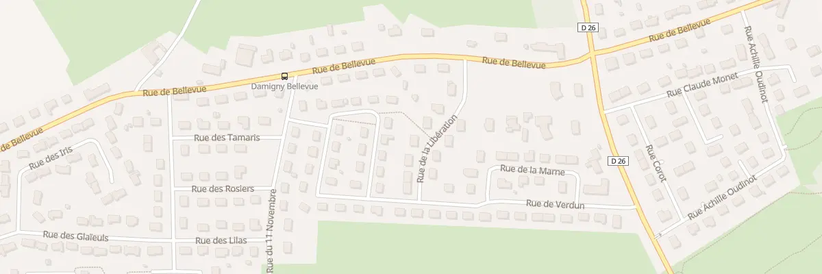 Plan du 8 Rue de la Libération à Damigny