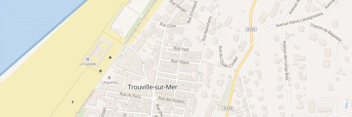 Plan du 11B Rue Thiers à Trouville-sur-Mer