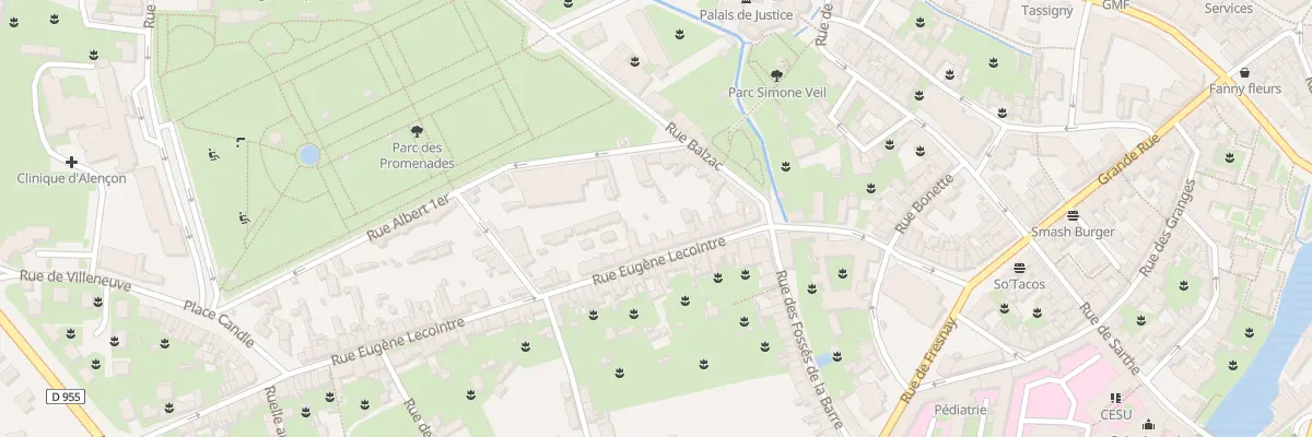 Plan du 26 Rue Eugène Lecointre à Alençon