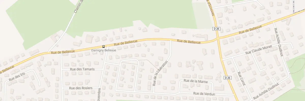 Plan du 64 Rue de Bellevue à Damigny