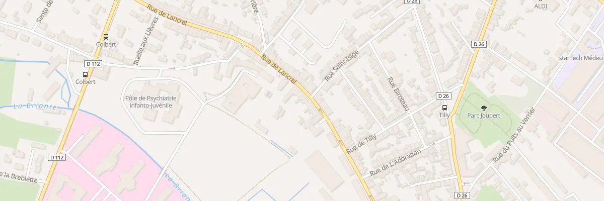 Plan du 77 Rue de Lancrel à Alençon