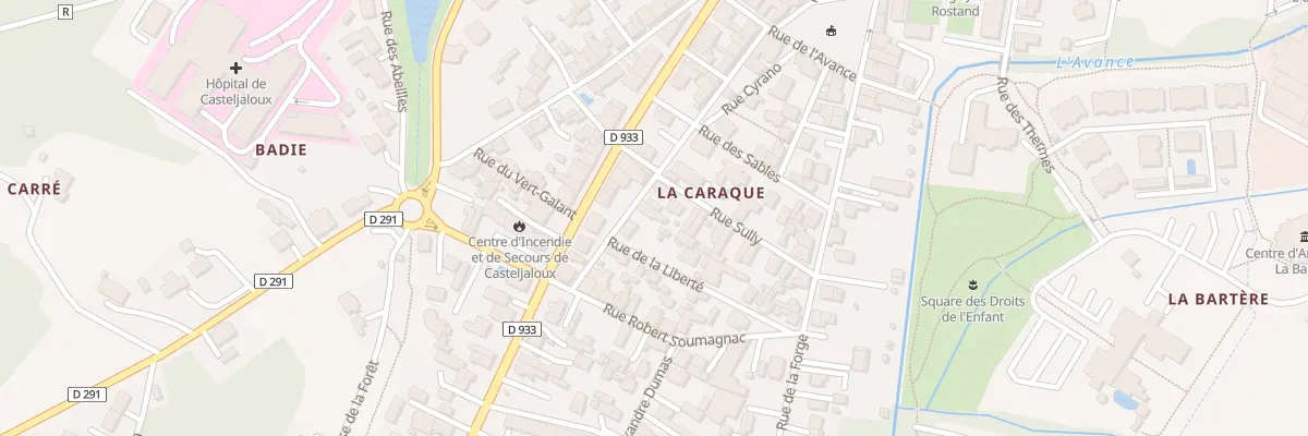 Plan du 261 Rue des Landes à Casteljaloux