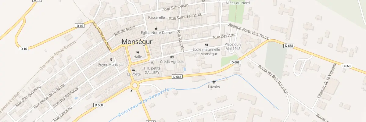 Plan du 21 Rue Robert Descorne à Monségur