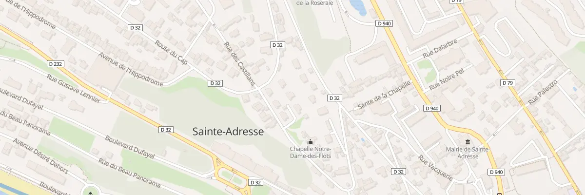 Plan du 32 Rue Charles Alexandre Lesueur à Sainte-Adresse