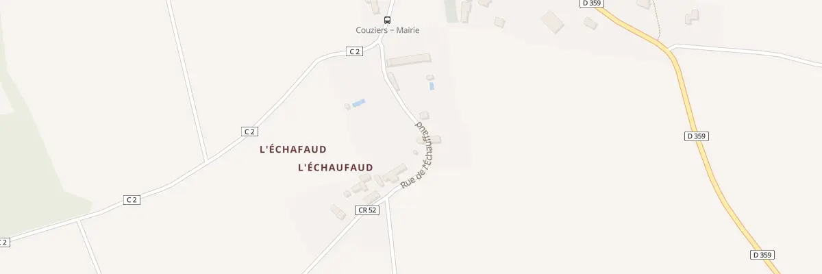 Plan du 1B Rue de l’Echauffaud à Couziers