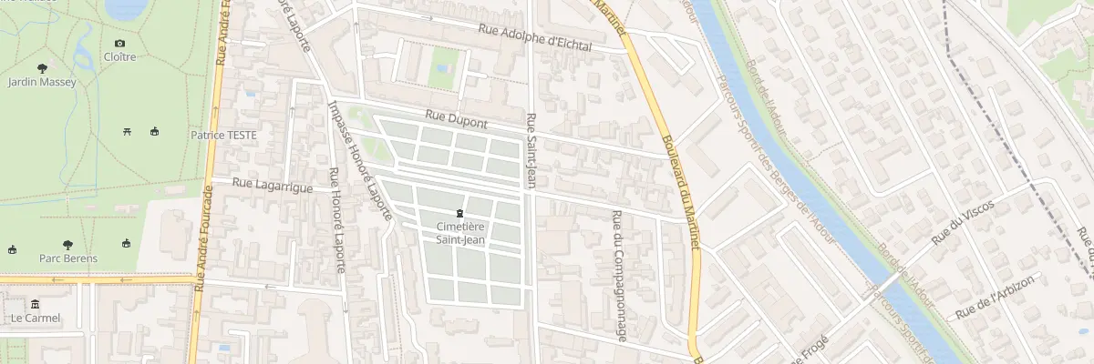 Plan du 1 Rue Cardinal d’Ossat à Tarbes