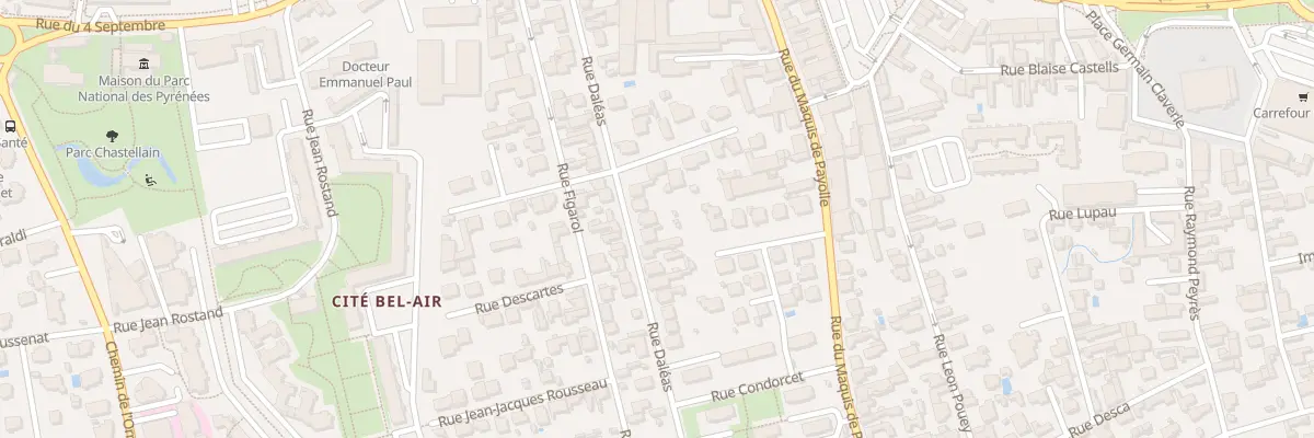 Plan du 23 Rue Daléas à Tarbes