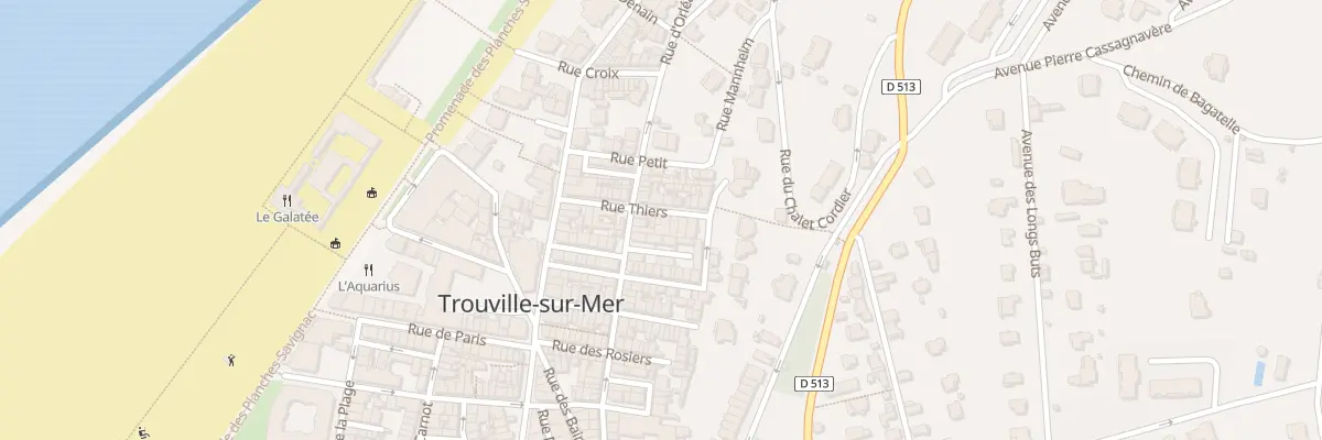 Plan du 18 Rue Thiers à Trouville-sur-Mer