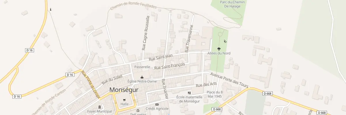 Plan du 35 Rue Saint-jean à Monségur