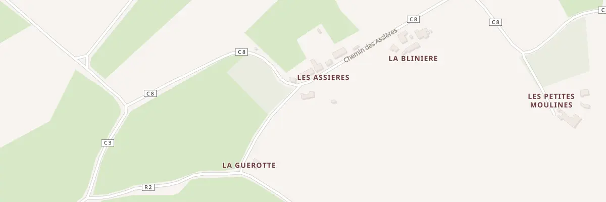 Plan du 5028 Les Assieres à Degré