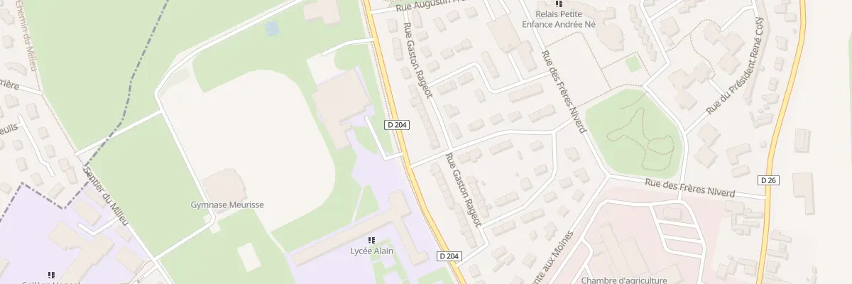 Plan du 27 Rue Gaston Rageot à Alençon