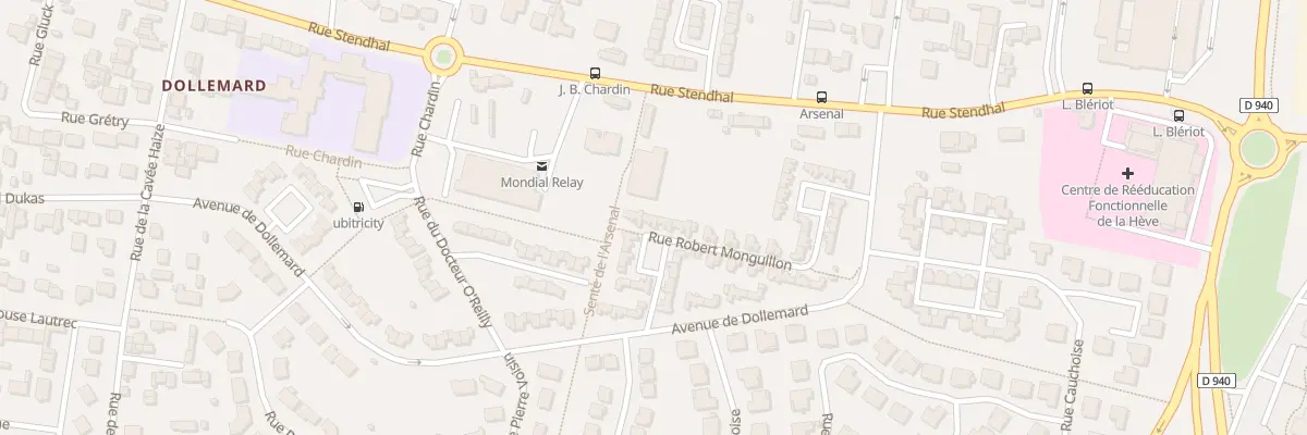 Plan du 13 Rue Robert Monguillon au Havre