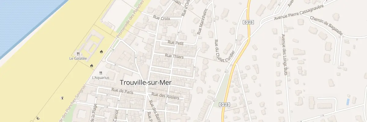 Plan du 20 Rue Thiers à Trouville-sur-Mer